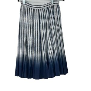 Les Competti woman’s ombré blue pleated midi skirt size  4